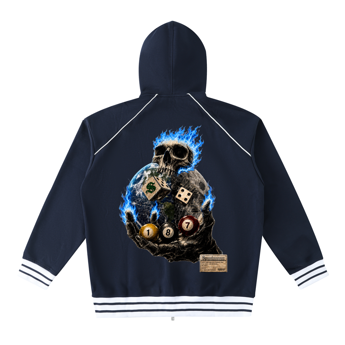 Spwntaneouz “ World Is Yours” Zip-Up Hoodie