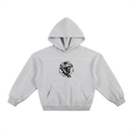 Spwntaneouz “ Play Ball” Contrast-Stitched Boxy Fleece Hoodie