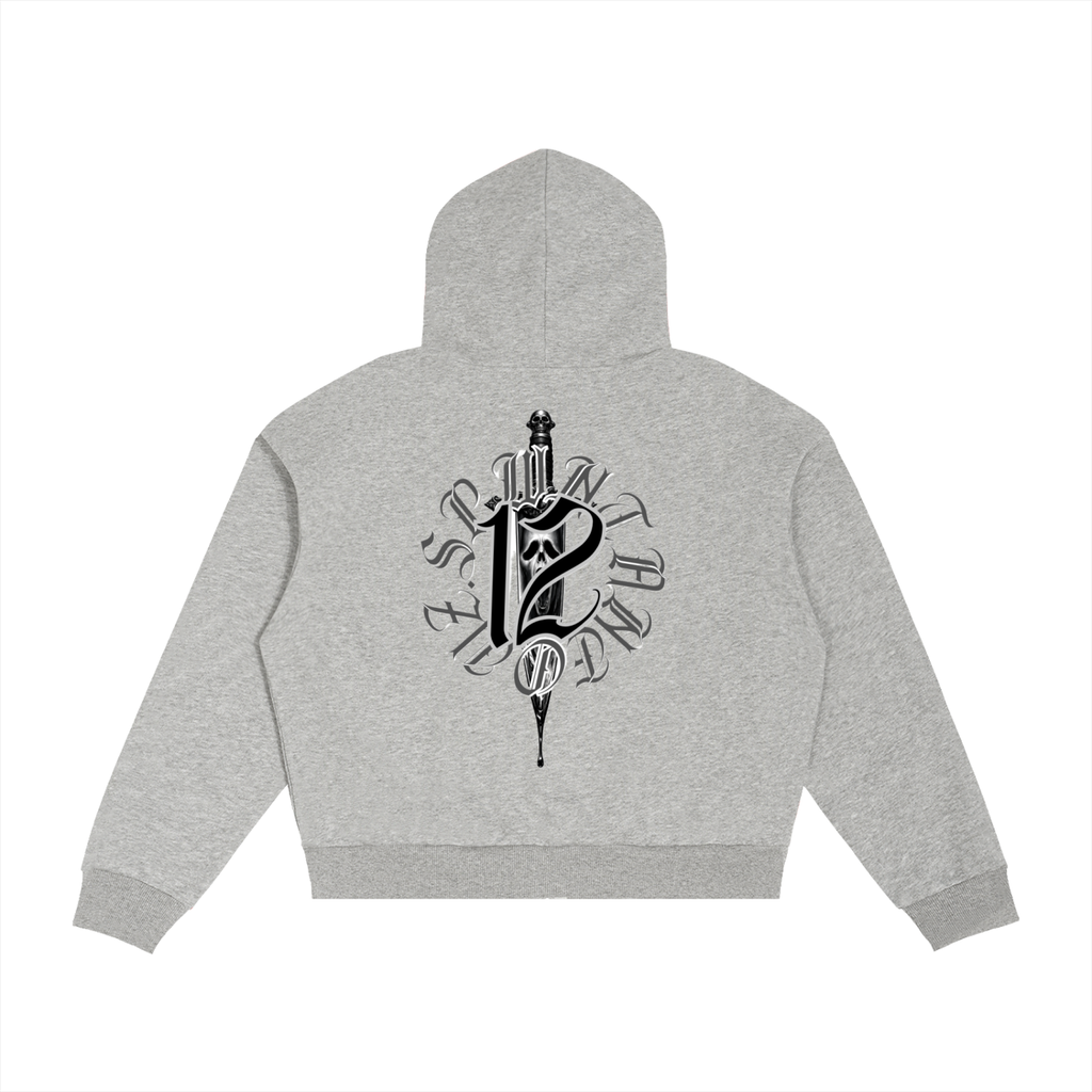 Spwntaneouz “ Knife Diggin 12” Contrast Plaid  Zip Hoodie