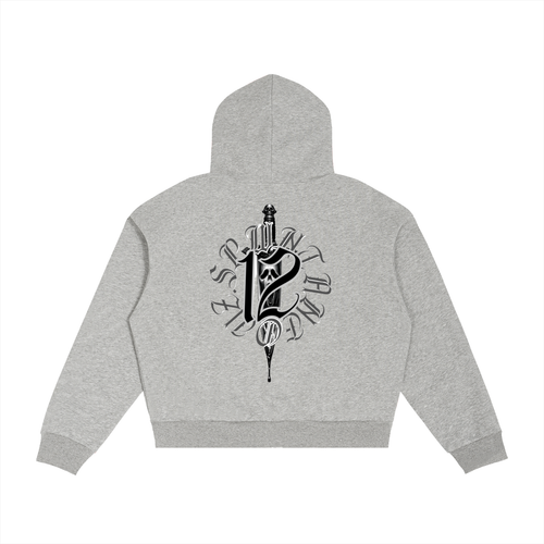 Spwntaneouz “ Knife Diggin 12” Contrast Plaid  Zip Hoodie