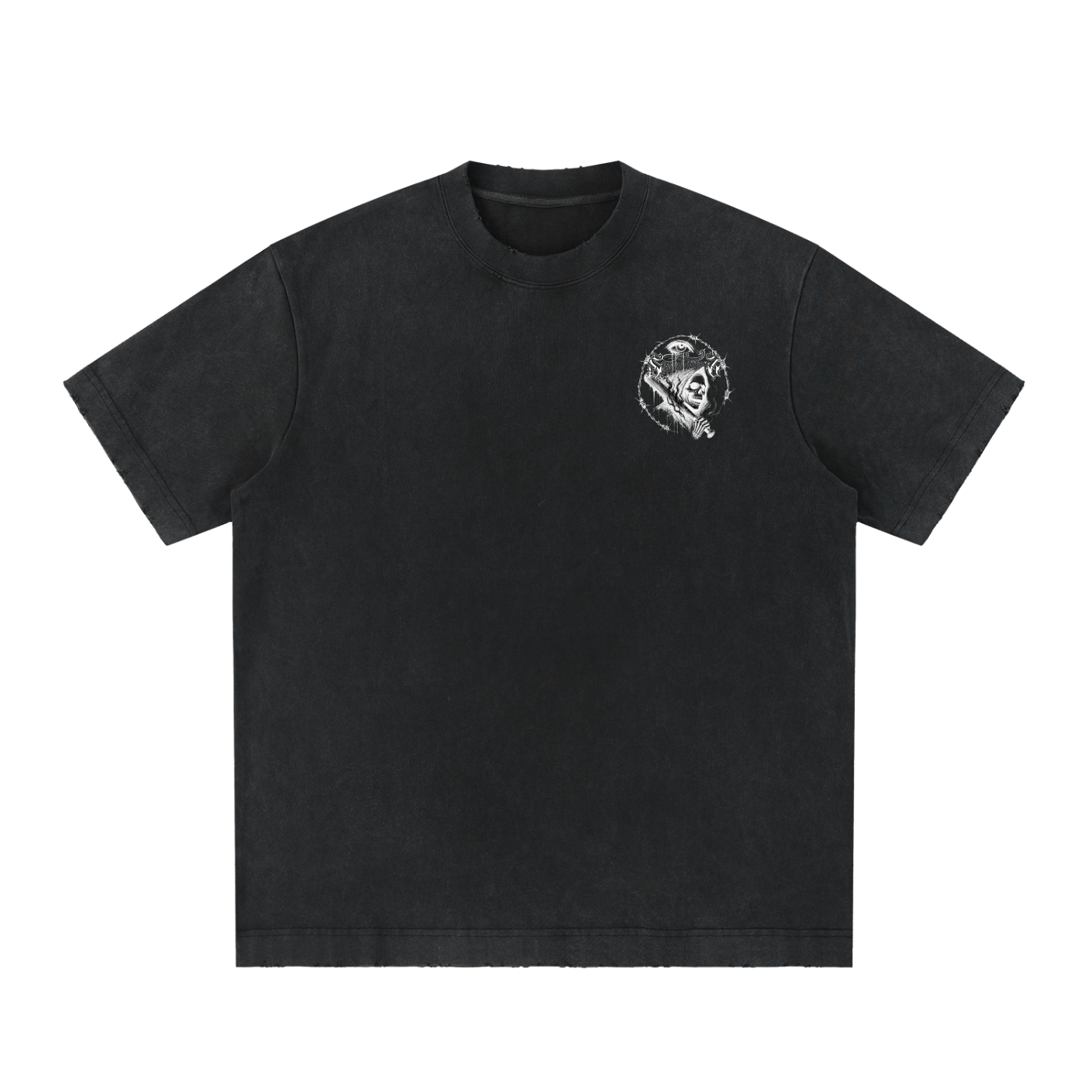 Spwntaneouz “Play Ball” Vintage Washed Frayed T-Shirt